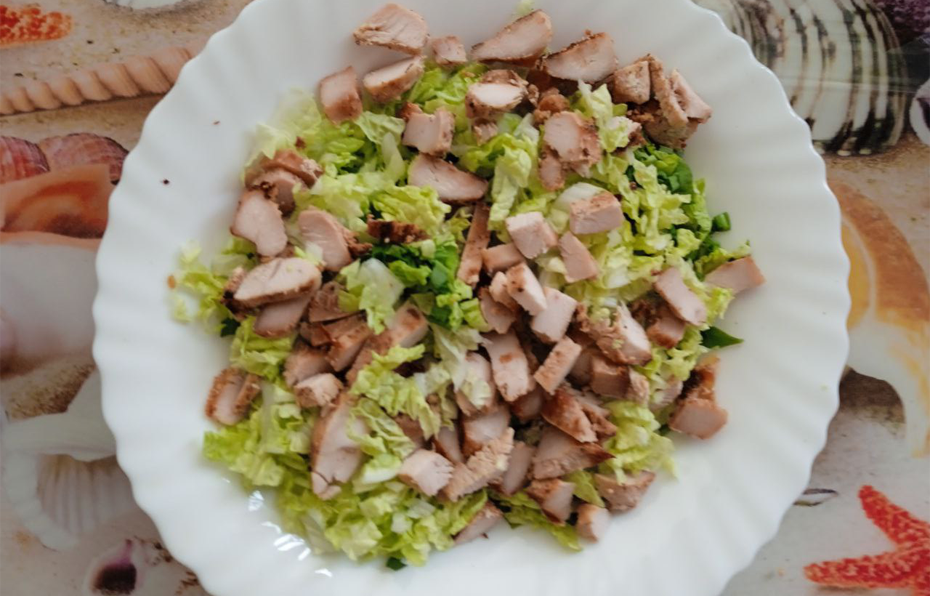 Капуста и курица